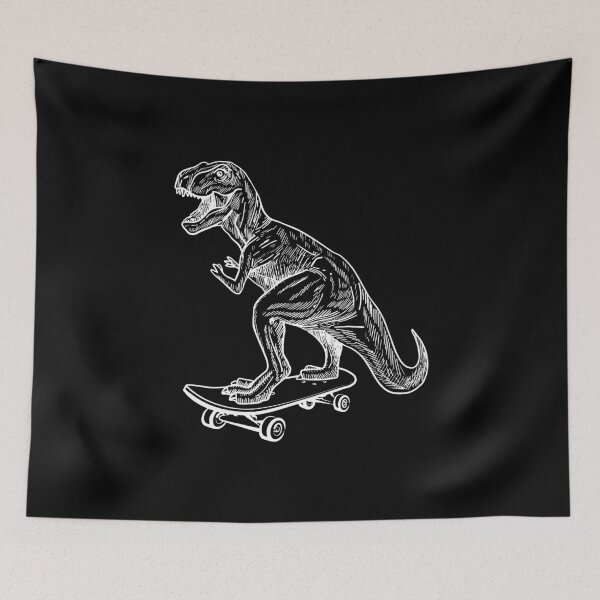 Item preview, Funny T Rex Riding On Skateboard Rex Retro For Dino Lovers designed and sold by Waleedabbasltd.