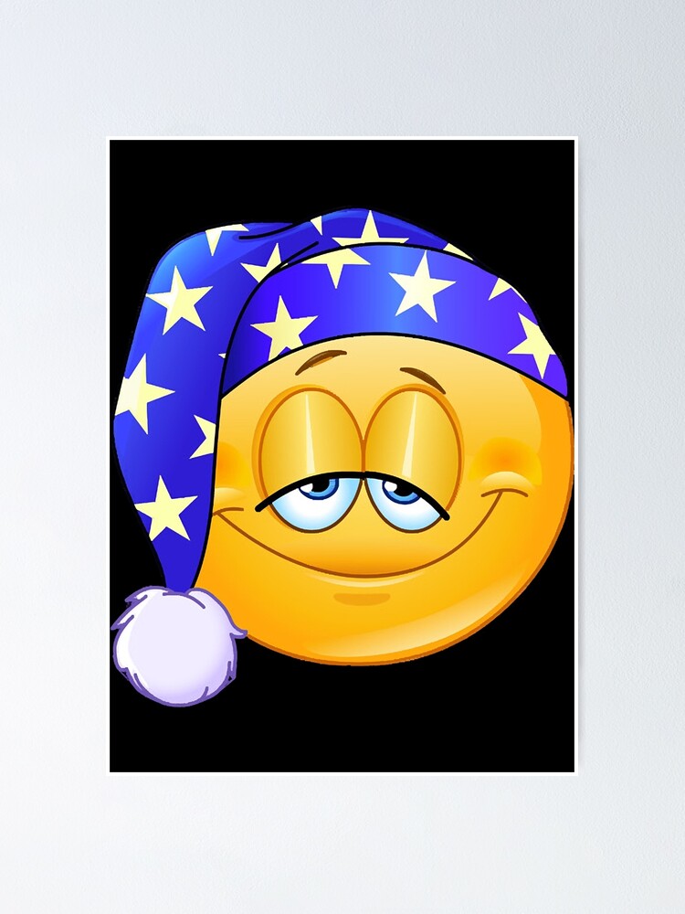 "Good Night Emoji Emoticon " Poster for Sale by mynemccu Redbubble