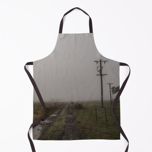 Item preview, Power lines run along a country track into an early morning foggy landscape designed and sold by James-Cole.