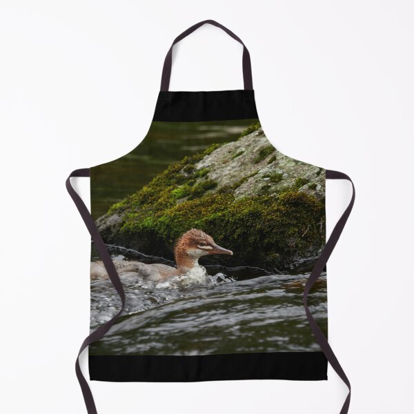 Item preview, Against the stream. Young Common merganser designed and sold by Jouko Lehto Photography.