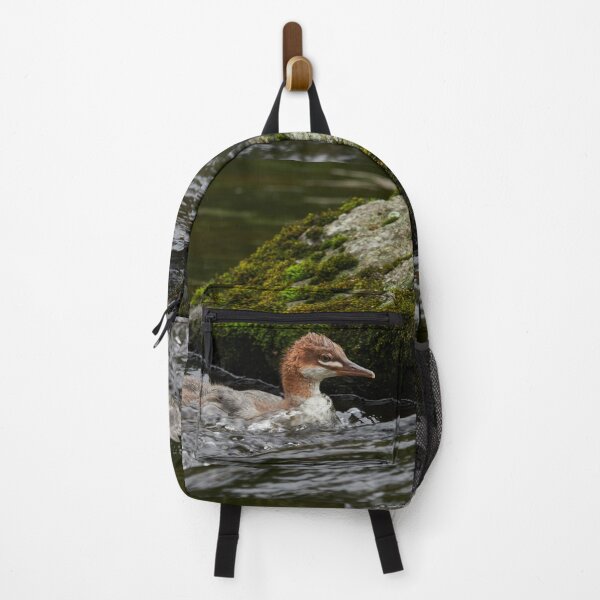 Item preview, Against the stream. Young Common merganser designed and sold by Jouko Lehto Photography.