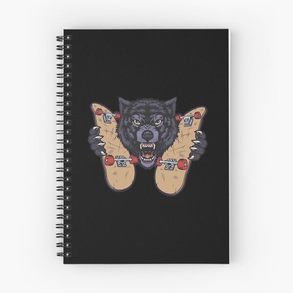 Item preview, Skateboard wolf skateboarder angry dangerous   designed and sold by GarveKrissi1945.