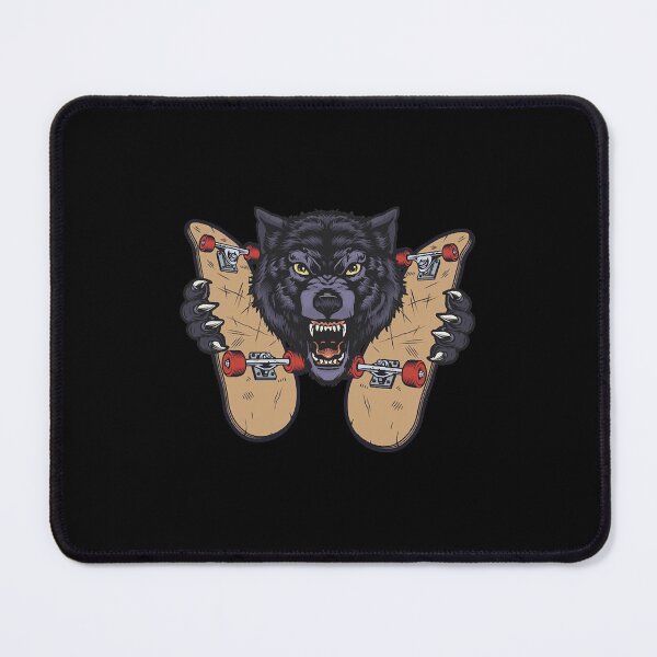 Item preview, Skateboard wolf skateboarder angry dangerous   designed and sold by GarveKrissi1945.