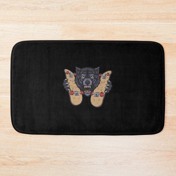 Item preview, Skateboard wolf skateboarder angry dangerous   designed and sold by GarveKrissi1945.