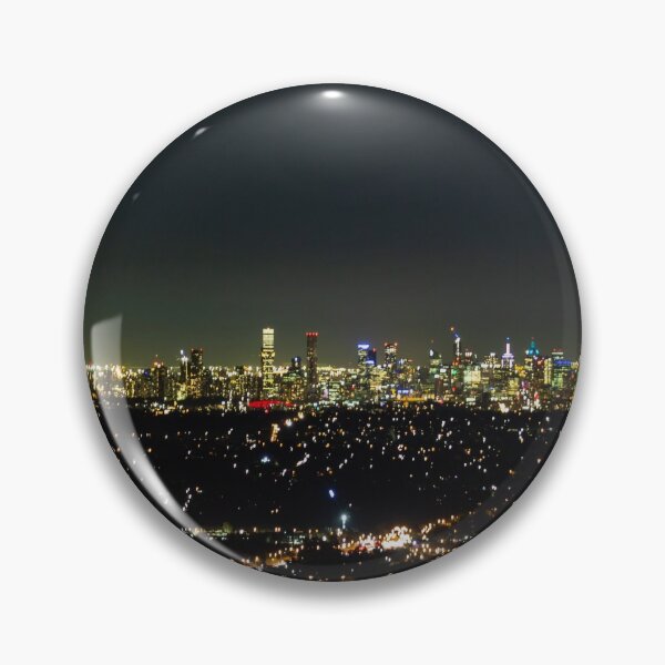 Item preview, Aerial shot of glowing lights of Melbourne City and suburban sprawl at night designed and sold by James-Cole.