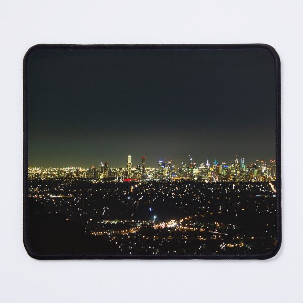Item preview, Aerial shot of glowing lights of Melbourne City and suburban sprawl at night designed and sold by James-Cole.