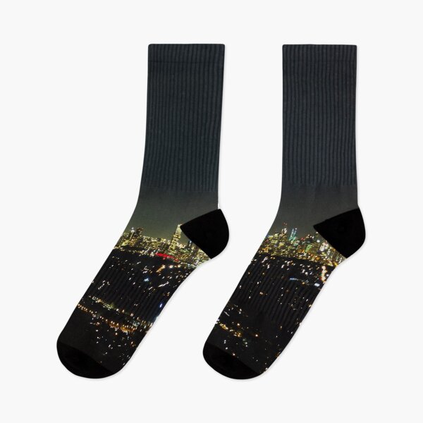 Item preview, Aerial shot of glowing lights of Melbourne City and suburban sprawl at night designed and sold by James-Cole.