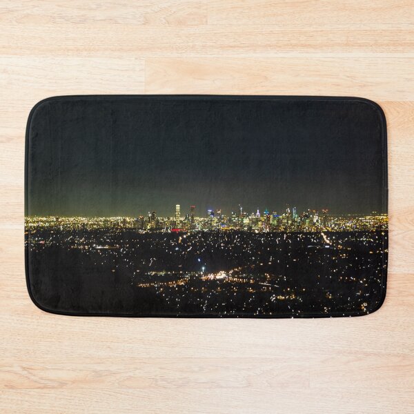 Item preview, Aerial shot of glowing lights of Melbourne City and suburban sprawl at night designed and sold by James-Cole.