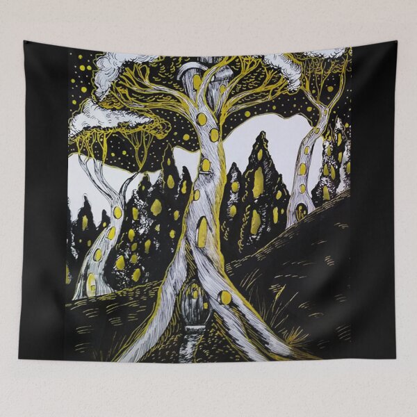 Item preview, Cartel de viaje de Tree Home, con texto designed and sold by Brooksie Fontaine.