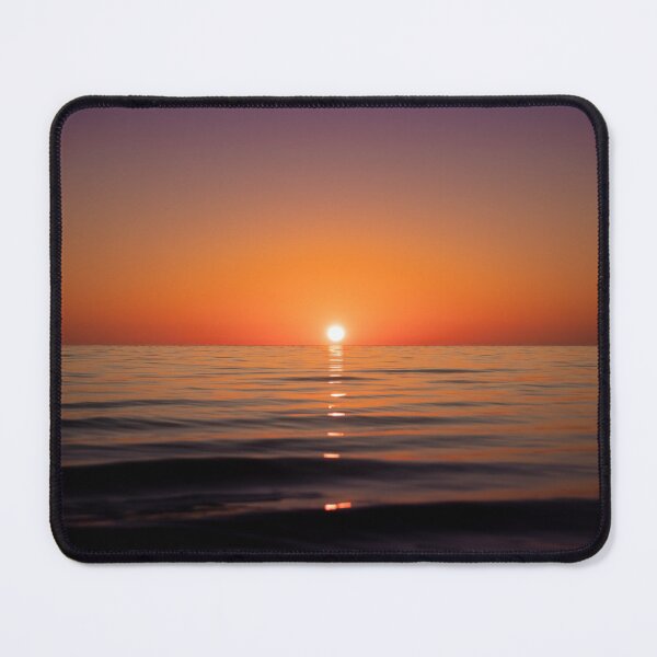 Item preview, Distant Sun setting in clear skies over a calm and serene ocean of perfection designed and sold by James-Cole.