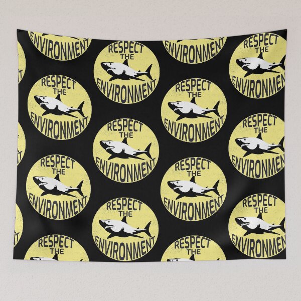 Item preview, Respect the environment shark design. designed and sold by NobelFashion.