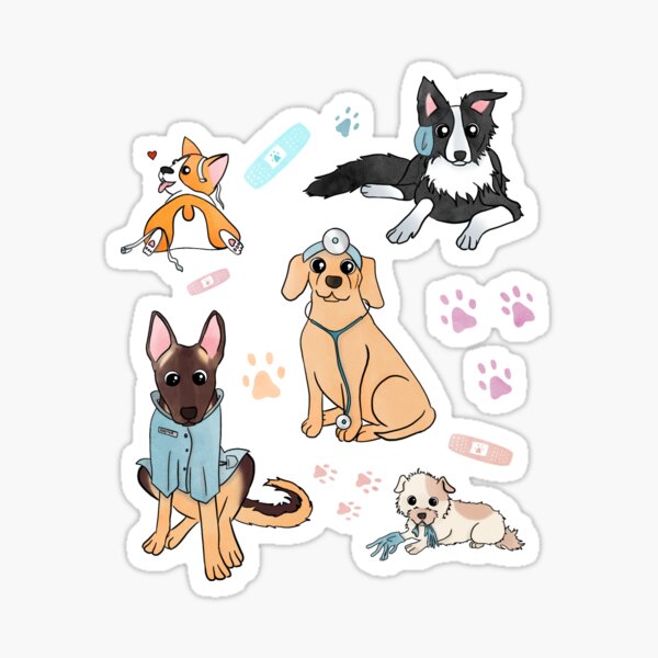 Vet dogs Sticker