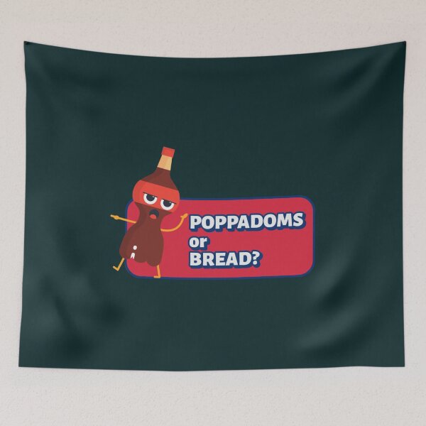 Item preview, OFF MENU   poppadoms or bread  with sauce bottle designed and sold by CorentinTolisso.