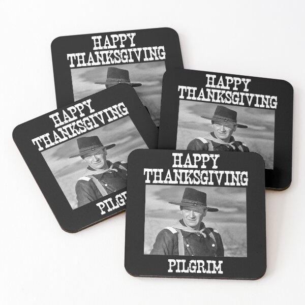 Item preview, John Wayne Happy ThanksGiving Pilgrims designed and sold by LiborHladik.