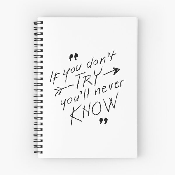 Item preview, If you don't try you will never know motivational quote designed and sold by nerdgurllreadz.