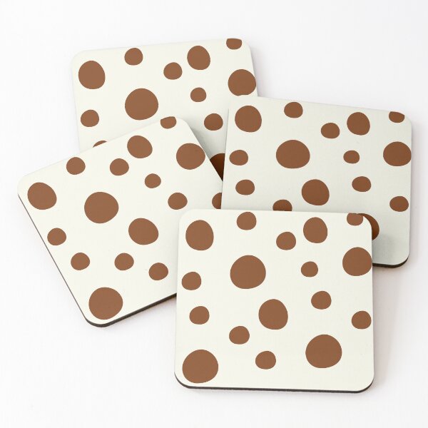 Item preview, Irregular polka dots pattern on cream color background designed and sold by Giree07.