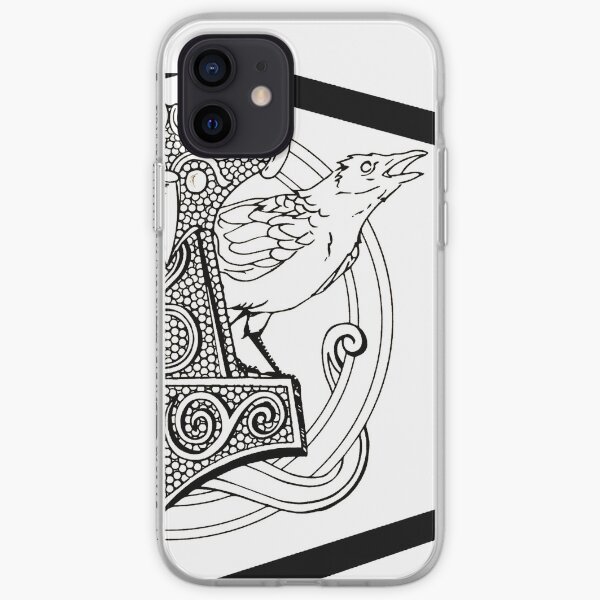 Huginn & Muninn & the Mjolnir iPhone Soft Case