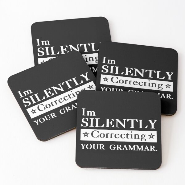Item preview, I'm Silently Correcting Your Grammar Text  Retro For Grammar  Lovers designed and sold by Waleedabbasltd.