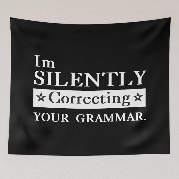 Item preview, I'm Silently Correcting Your Grammar Text  Retro For Grammar  Lovers designed and sold by Waleedabbasltd.