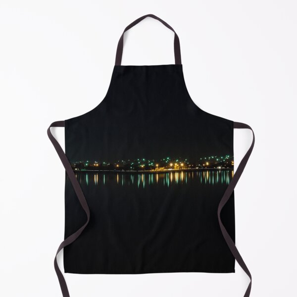 Item preview, Nighttime street lights reflecting blurry streaks along the waterfront of Lake Wendouree in Ballarat designed and sold by James-Cole.