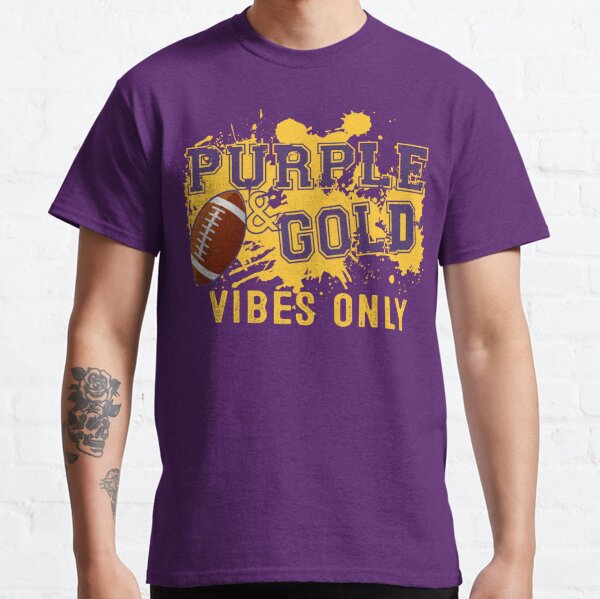 Purple & Gold Game Day Group Shirt for High School Football T-Shirt