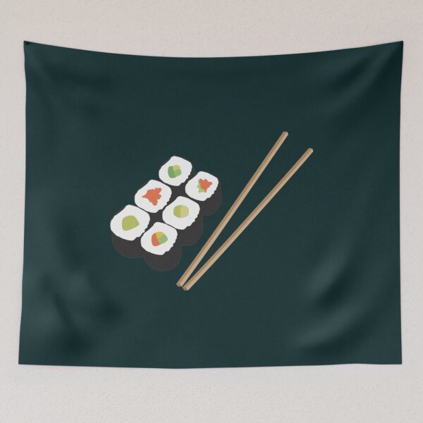 Item preview, Sushi rolls with chopsticks designed and sold by CorentinTolisso.