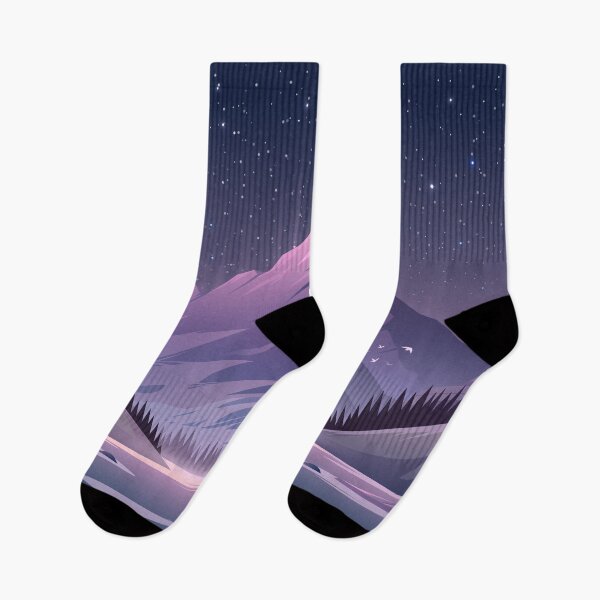 Item preview, Mesmerizing Landscape With Mountains at Night  designed and sold by Vector Scout Lab.
