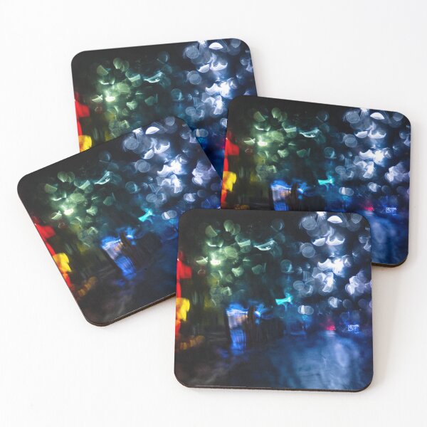 Item preview, Blurry city lights at night distorted through a rainy windscreen designed and sold by James-Cole.