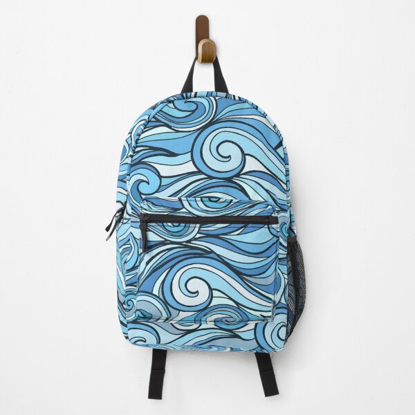 Item preview, Blue Ocean Waves Pattern designed and sold by Vector Scout Lab.