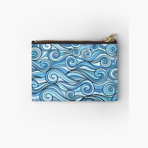 Item preview, Blue Ocean Waves Pattern designed and sold by Vector Scout Lab.