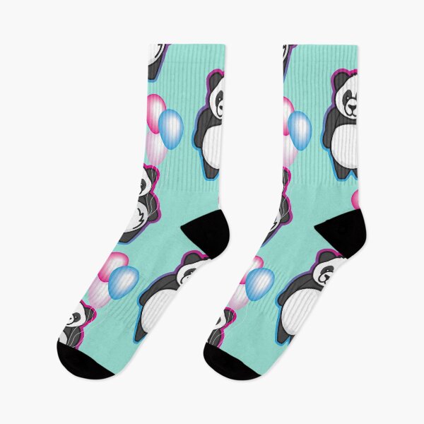 Item preview, Panda Bear with balloons - Magenta and Cyan designed and sold by Vin  Zzep.