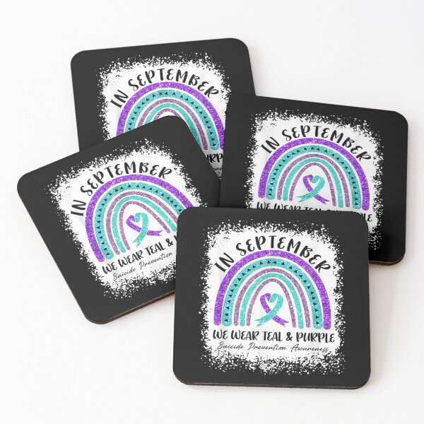 Item preview, Rainbow In September We Wear Teal and Purple  designed and sold by CuthbertShop.