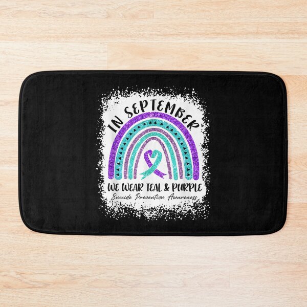 Item preview, Rainbow In September We Wear Teal and Purple  designed and sold by CuthbertShop.