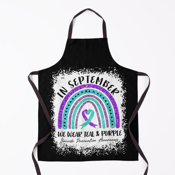 Item preview, Rainbow In September We Wear Teal and Purple designed and sold by CuthbertShop.
