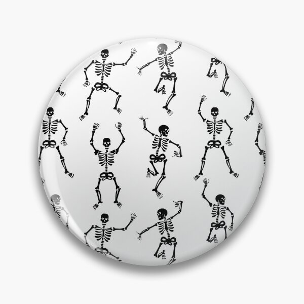 Item preview, black dancing skeletons designed and sold by Dustick.
