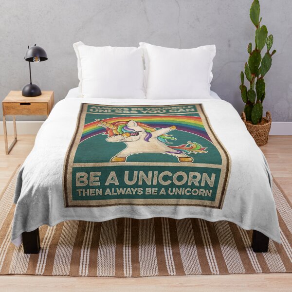 Item preview, Always Be Yourself Unless You Can Be A Unicorn Rainbow Dabbing  designed and sold by SabineFBusch.