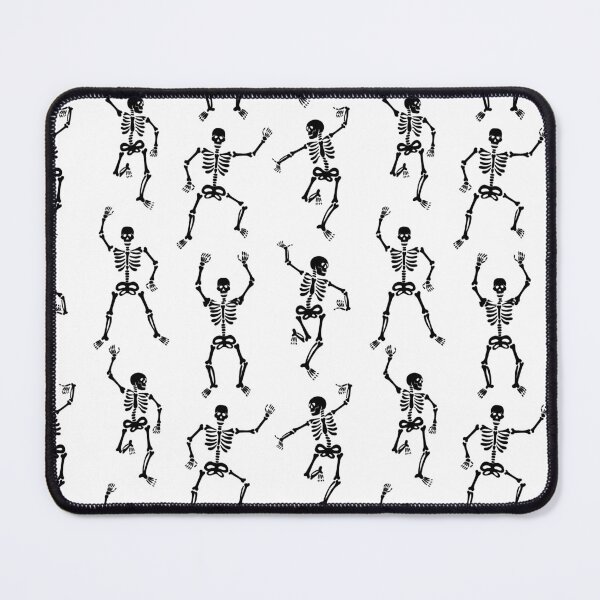 Item preview, black dancing skeletons designed and sold by Dustick.