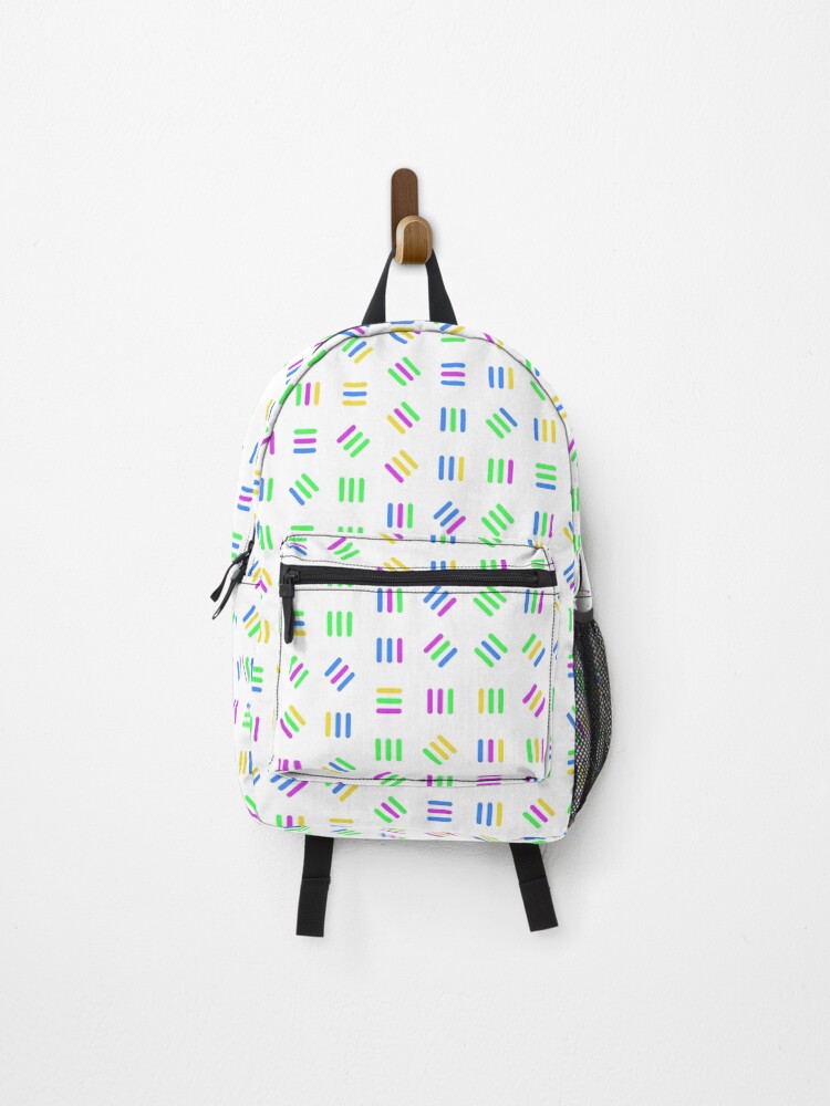 Thumbnail 1 of 3, Backpack, Simple straight lines pattern designed and sold by BlueHut.
