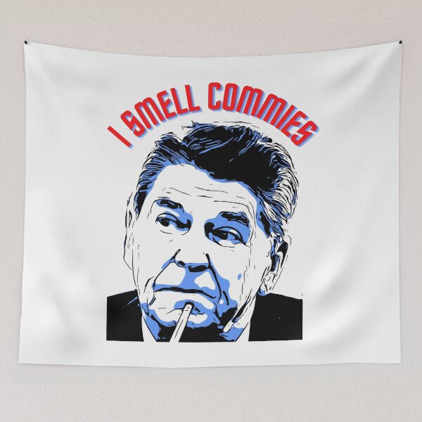 Item preview, I Smell a Commie I Funny President Ronald Reagan Political Humor. Parody and satire only. designed and sold by HROC.
