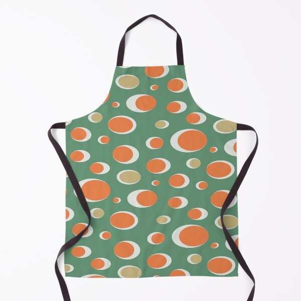 Item preview, Mid Century Mod Orange Bubbles on Sage Air designed and sold by FrancesPoff.