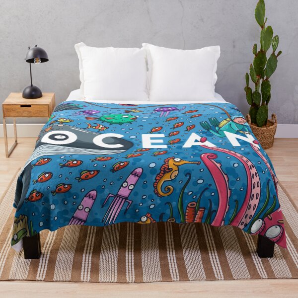 Item preview, Cute Doodle Cartoon Ocean Marine World designed and sold by Vector Scout Lab.