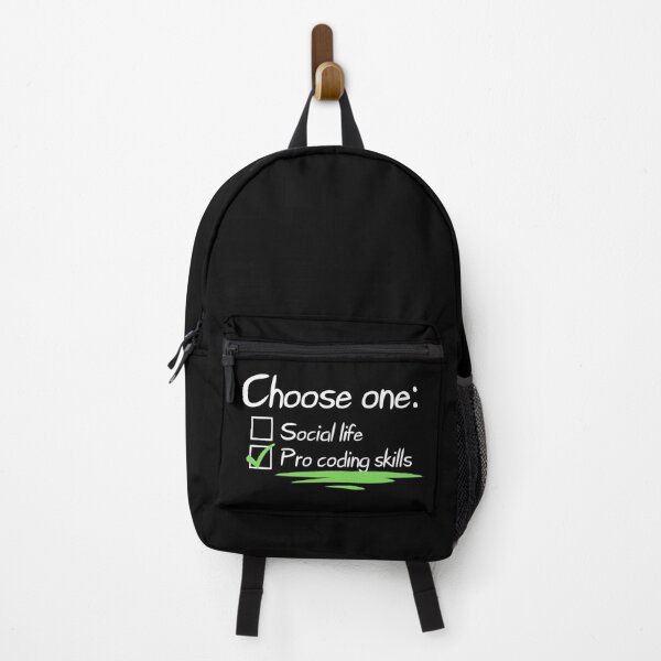 Item preview, Choose one: Social life or Pro coding skills - Funny designed and sold by Programmer's Life and Humor.