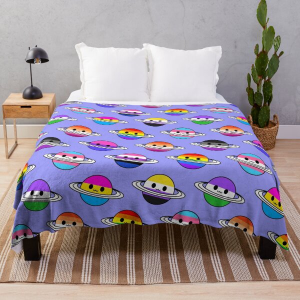 Item preview, Cute Pride Planets (blue background) designed and sold by mariiecx.