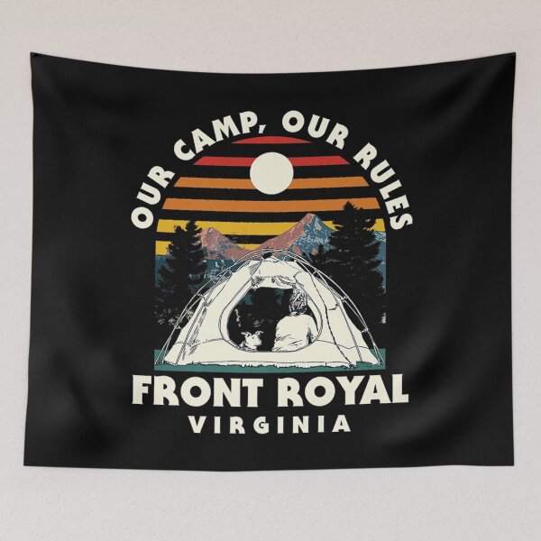 Item preview, Our Camp Our Rules Front Royal Camping Virginia Camper Premium  designed and sold by GerdaShop.