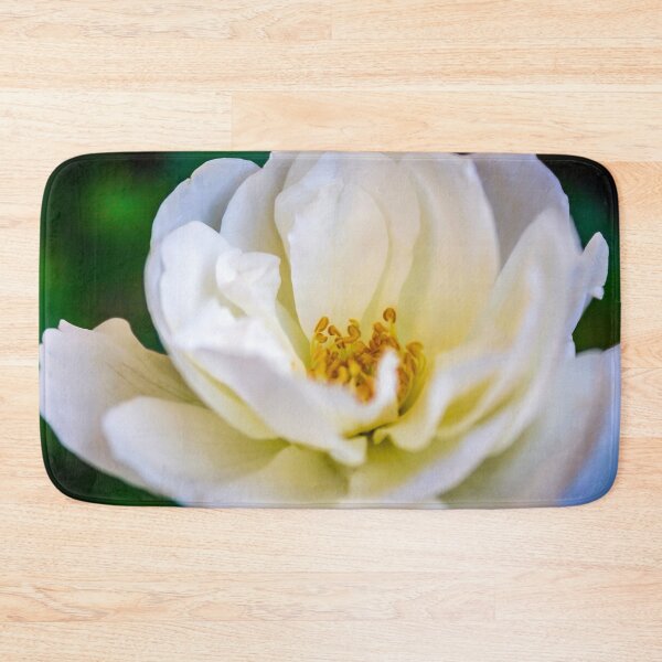 Item preview, Close up white flower petals with yellow stamen filled with pollen designed and sold by James-Cole.