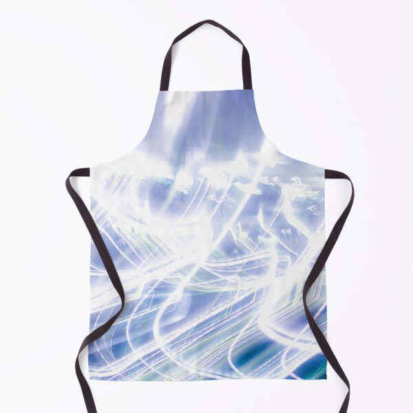 Item preview, Chaotic white-blue wavy light streaks of energy and electricity 2 designed and sold by James-Cole.