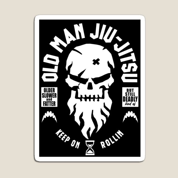 Old Man Jiu Jitsu Magnet