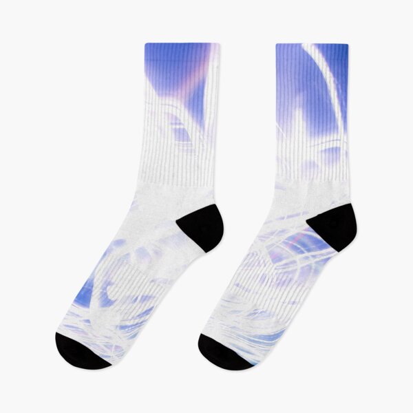 Item preview, Chaotic white-blue wavy light streaks of energy and electricity 1 designed and sold by James-Cole.