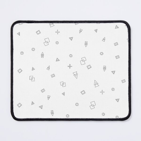 Item preview, Shape Doodles Black Art Print designed and sold by lineartdesigns.
