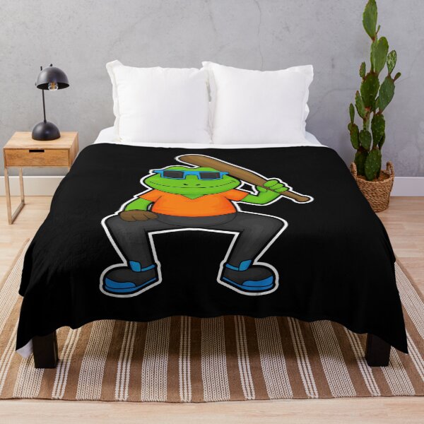 Item preview, Frog at Baseball with Baseball bat & Sunglasses designed and sold by Snabdesign84.